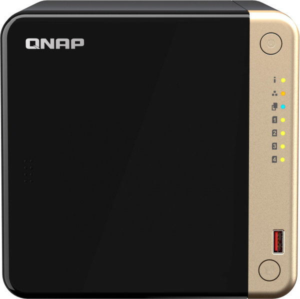 Сетевое хранилище NAS Qnap Original TS-464-8G 4-bay настольный Celeron N5095