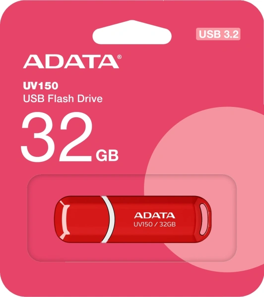 Флеш Диск A-Data 32Gb DashDrive UV150 AUV150-32G-RRD USB3.0 красный