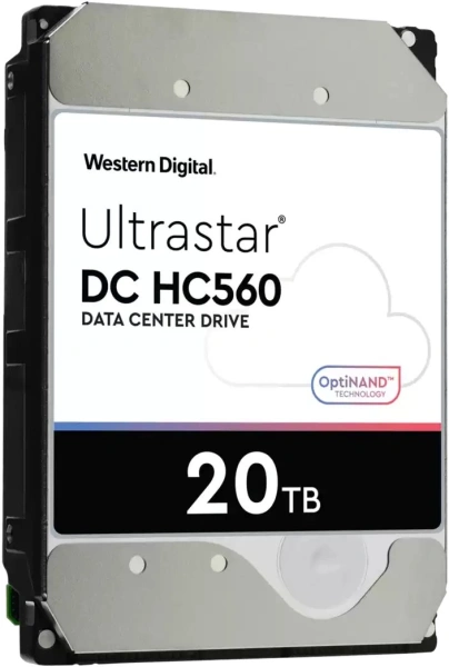 Жесткий диск WD SATA-III 20TB 0F38785 WUH722020BLE6L4 Server Ultrastar DC HC560 (7200rpm) 512Mb 3.5"