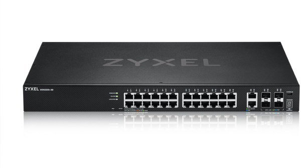 Коммутатор Zyxel NebulaFlex Pro XGS2220-30 XGS2220-30-EU0101F 24x100Mb 24G 2x10G 4SFP 4SFP+ управляемый