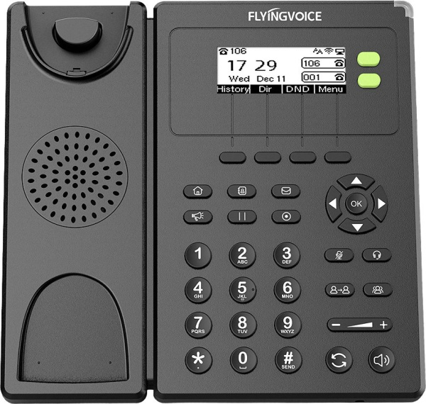 Телефон IP Flyingvoice FIP-10 черный (FIP10)