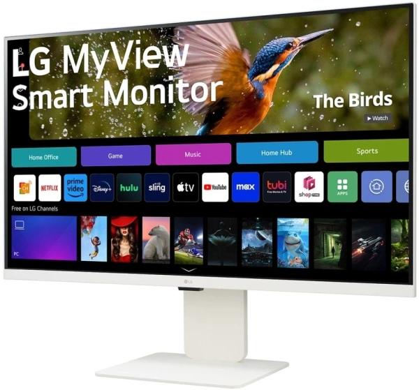 Монитор LG 31.5" 32SR85U-W белый IPS LED 16:9 HDMI M/M Cam матовая HAS 400cd 178гр/178гр 3840x2160 60Hz UHD USB 7.7кг