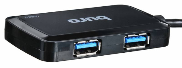 Разветвитель USB 3.0 Buro BU-HUB4-U3.0-S 4порт. черный