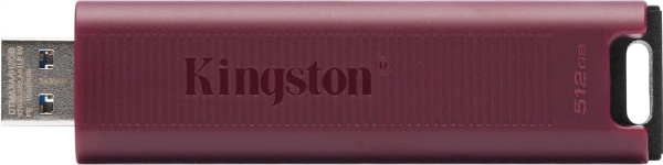 Флеш Диск Kingston 512Gb DataTraveler Max DTMAXA/512GB USB3.2 черный/бордовый