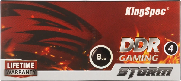 Память DDR4 8GB 2666MHz Kingspec KS2666D4M12008G RTL PC4-21300 CL19 DIMM 288-pin 1.2В single rank с радиатором Ret