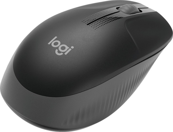 Мышь Logitech M190 черный/темно-серый оптическая (1000dpi) беспроводная USB (2but)