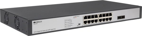 Коммутатор Origo OS2218FP/200W OS2218FP/200W/A1A (L2) 16x1Гбит/с 2SFP 16PoE+ 250W неуправляемый