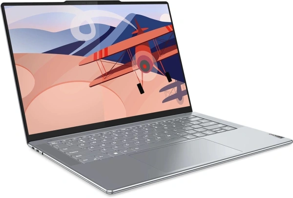 Ультрабук Lenovo Yoga Slim 7 14APU8 Ryzen 5 7640S 16Gb SSD512Gb AMD Radeon 14.5" OLED 2.9K (2944x1840) Windows 11 Home l.grey WiFi BT Cam (83AA001DRU)