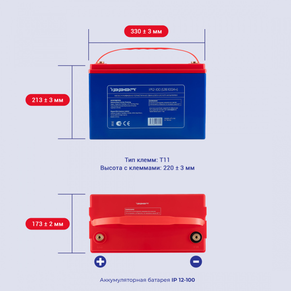 Батарея для ИБП Ippon IP12-100 12В 100Ач