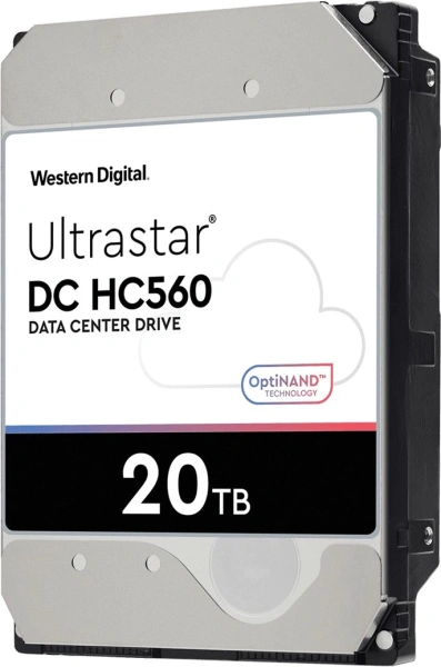 Жесткий диск WD SATA-III 20TB 0F38785 WUH722020BLE6L4 Server Ultrastar DC HC560 (7200rpm) 512Mb 3.5"