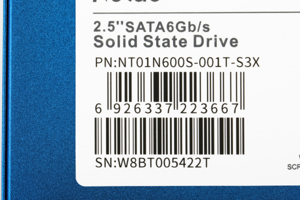 Накопитель SSD Netac SATA III 1Tb NT01N600S-001T-S3X N600S 2.5"