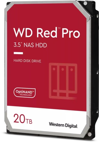 Жесткий диск WD SATA-III 20TB WD201KFGX NAS Red Pro (7200rpm) 512Mb 3.5"