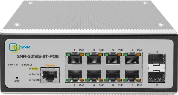 Коммутатор SNR SNR-S215Gi-8T-POE 8x1Гбит/с управляемый