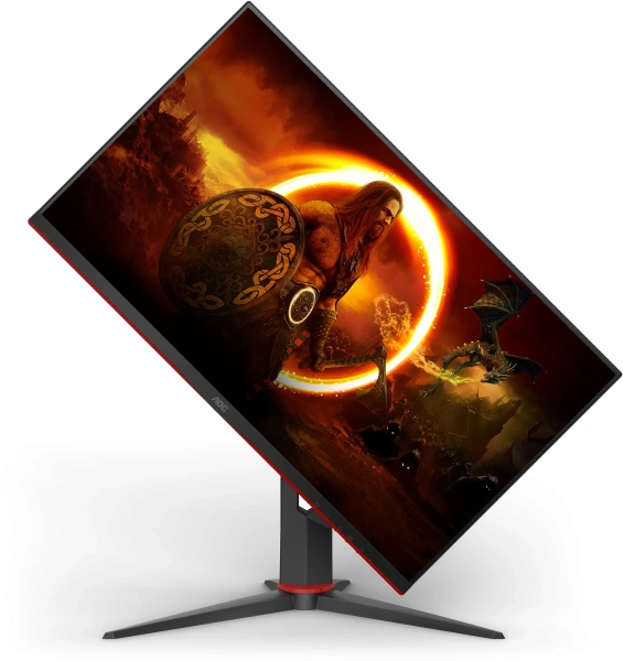 Монитор AOC 27" Q27G2U черный/красный VA LED 1ms 16:9 HDMI матовая HAS Piv 250cd 178гр/178гр 2560x1440 144Hz DP 2K USB 5.2кг