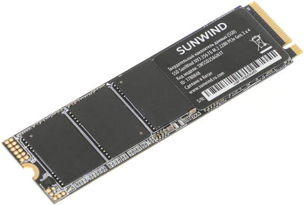 Накопитель SSD SunWind PCIe 3.0 x4 256GB SWSSD256GN3T NV3 M.2 2280