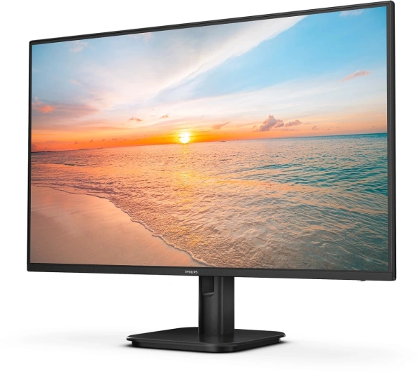 Монитор Philips 27" E Line 27E1N1100A черный IPS LED 16:9 HDMI M/M матовая 1300:1 250cd 178гр/178гр 1920x1080 100Hz FreeSync VGA FHD 4кг