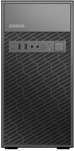 Корпус Digma DCC-MN303 черный без БП mATX 1x80mm 2x120mm 1xUSB2.0 1xUSB3.0 audio