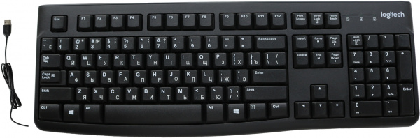 Клавиатура Logitech K120 черный USB (920-002583)