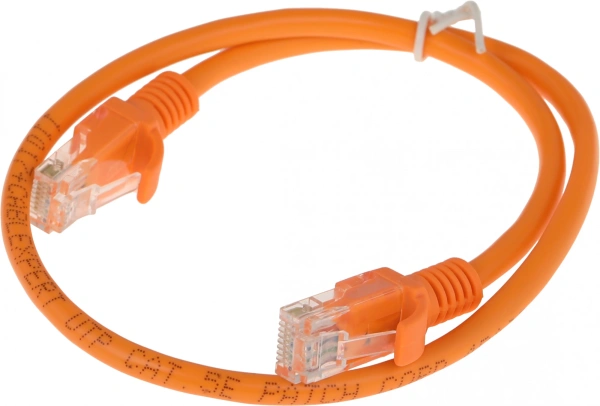 Патч-корд Premier PP12-0.5M/O 1000Гбит/с UTP 4 пары cat.5E CCA molded 0.5м оранжевый RJ-45 (m)-RJ-45 (m)