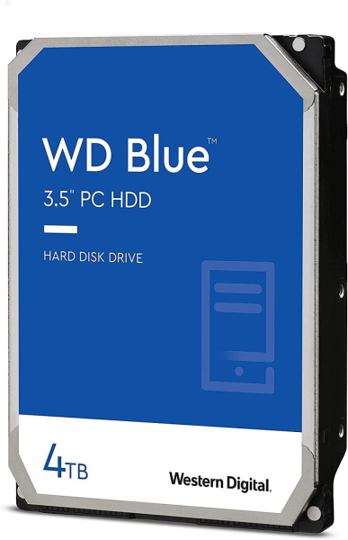 Жесткий диск WD SATA-III 4TB WD40EZAX Desktop Blue (5400rpm) 256Mb 3.5"