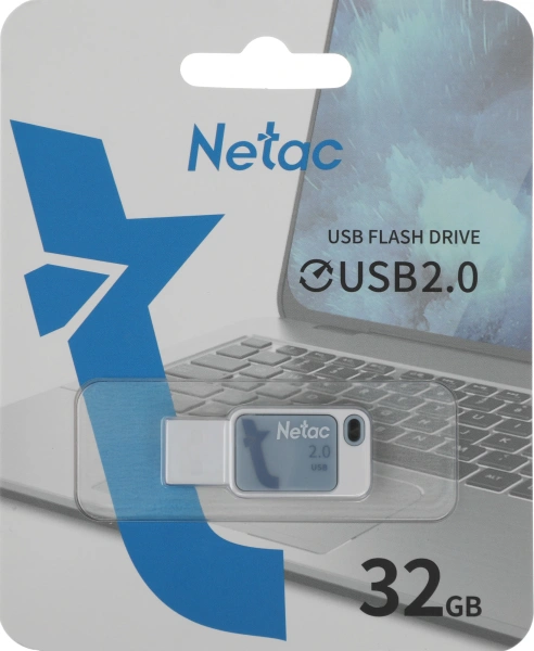 Флеш Диск Netac 32Gb UA31 NT03UA31N-032G-20BL USB2.0 синий