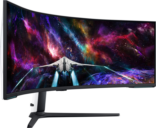 Монитор Samsung 57" Odyssey Neo G9 S57CG952NI черный VA LED 32:9 HDMI полуматовая HAS Piv 420cd 178гр/178гр 7680x2160 240Hz FreeSync Premium Pro DP Dual UHD USB 19кг