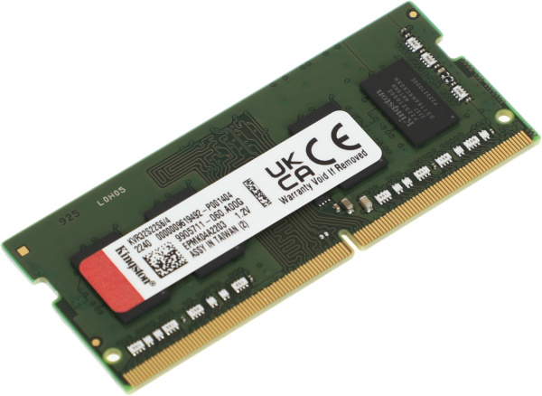 Память DDR4 4Gb 3200MHz Kingston KVR32S22S6/4 VALUERAM RTL PC4-25600 CL22 SO-DIMM 260-pin 1.2В single rank Ret