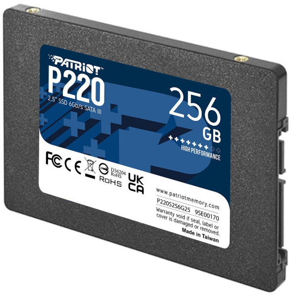 Накопитель SSD Patriot SATA III 256Gb P220S256G25 P220 2.5"