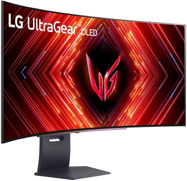 Монитор LG 44.5" UltraGear 45GS95QE-B черный OLED LED 21:9 HDMI M/M матовая HAS Piv 1500000:1 1000cd 178гр/178гр 3440x1440 DP SPDIF WQ USB 10.9кг