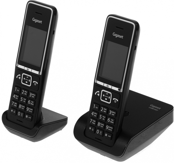 Р/Телефон Dect Gigaset Comfort 550 DUO RUS черный (труб. в компл.:2шт) автооветчик АОН