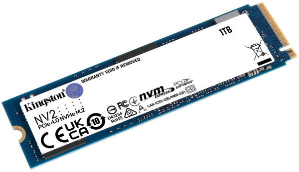 Накопитель SSD Kingston PCI-E 4.0 x4 1Tb SNV2S/1000G NV2 M.2 2280