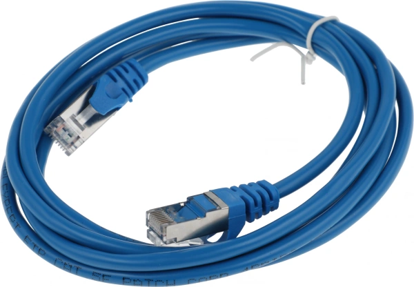 Патч-корд Premier PP22-2M/B 1000Гбит/с FTP 4 пары cat.5E CCA molded 2м синий RJ-45 (m)-RJ-45 (m)