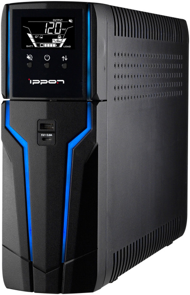 Источник бесперебойного питания Ippon Game Power Pro 1000 600Вт 1000ВА черный