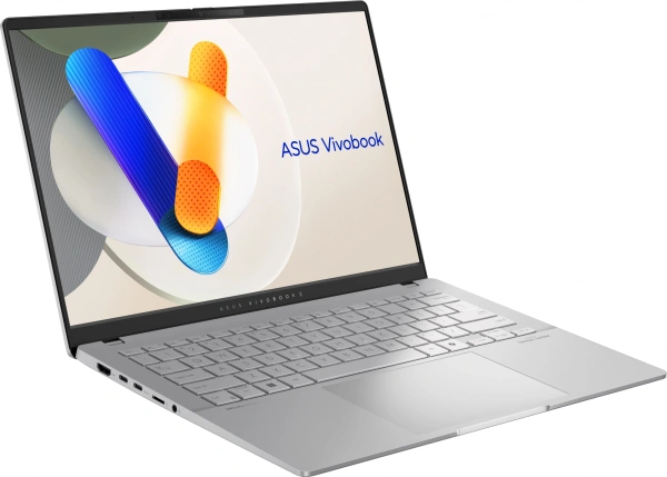 Ноутбук Asus VivoBook S14 OLED M5406WA-QD127 Ryzen AI 9 365 24Gb SSD1Tb AMD Radeon 14" OLED WUXGA (1920x1200) noOS silver WiFi BT Cam (90NB14P1-M007L0)