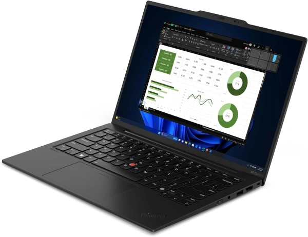 Ноутбук Lenovo ThinkPad X1 Carbon G12 Core Ultra 7 155U 16Gb SSD1Tb Intel Graphics 14" IPS WUXGA (1920x1200) Windows 11 Professional 64 black WiFi BT Cam (21KDS07D00)