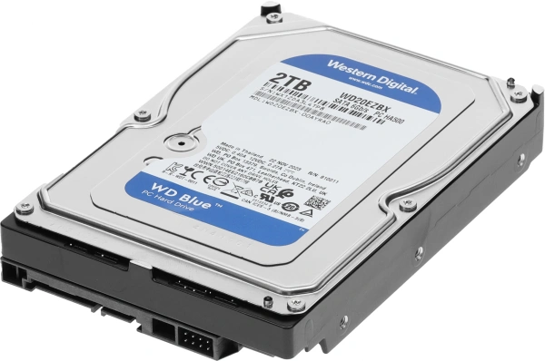 Жесткий диск WD SATA-III 2Tb WD20EZBX Desktop Blue (7200rpm) 256Mb 3.5"