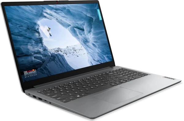 Ноутбук Lenovo IdeaPad 1 15IAU7 Core i3 1215U 8Gb SSD512Gb Intel UHD Graphics 15.6" TN FHD (1920x1080) noOS grey WiFi BT Cam (82QD00EJUE)