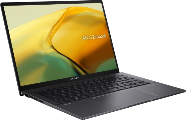 Ноутбук Asus Zenbook 14 UM3402YA-KP854 Ryzen 5 7430U 16Gb SSD512Gb AMD Radeon 14" IPS WQXGA (2560x1600) noOS black WiFi BT Cam Bag (90NB0W95-M01KZ0)