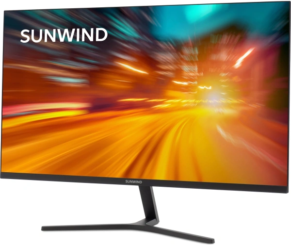 Монитор SunWind 27" SM-27FI223 черный IPS LED 5ms 16:9 HDMI матовая 250cd 178гр/178гр 1920x1080 100Hz FreeSync VGA DP FHD 4.2кг