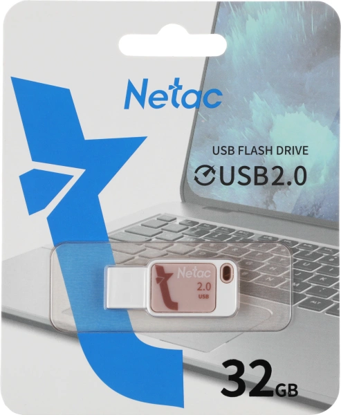 Флеш Диск Netac 32Gb UA31 NT03UA31N-032G-20PK USB2.0 розовый