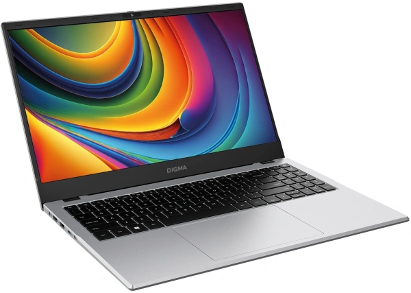 Ноутбук Digma EVE C5802 N100 8Gb SSD256Gb Intel UHD Graphics 15.6" IPS FHD (1920x1080) Windows 11 Professional silver WiFi BT Cam 5900mAh (DN15N1-8CXW01)