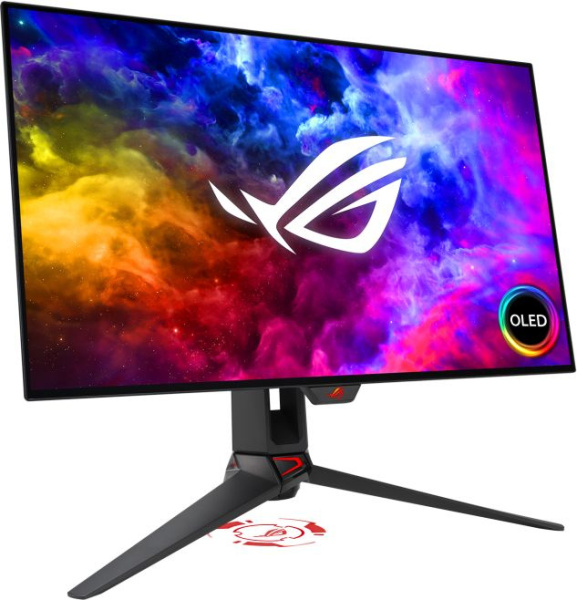 Монитор Asus 27" ROG Swift PG27AQDM черный OLED LED 16:9 HDMI M/M матовая HAS Piv 450cd 178гр/178гр 2560x1440 240Hz FreeSync Premium DP 2K USB 6.9кг