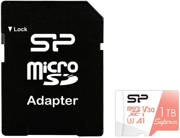 Флеш карта microSDXC 1TB Silicon Power SP001TBSTXDV3V20SP Superior + adapter