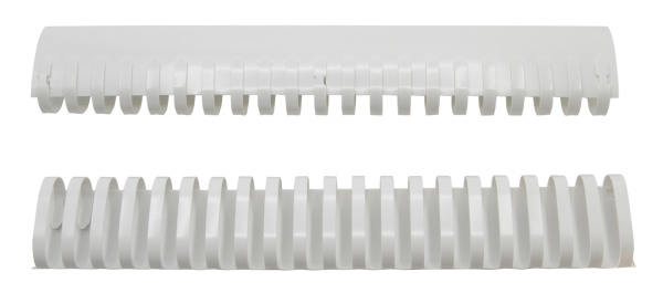 Пружины для переплета пластиковые Silwerhof d=51мм 411-450лист A4 белый (50шт) (1373590)