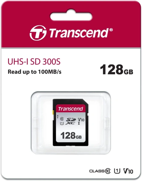 Флеш карта SDXC 128GB Transcend TS128GSDC300S w/o adapter