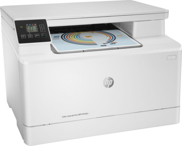 МФУ лазерный HP Color LaserJet Pro MFP M182n (7KW54A) A4 Net белый