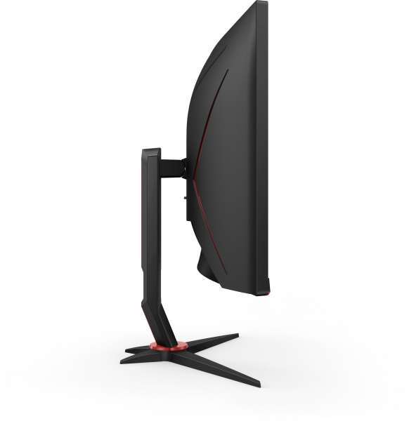 Монитор AOC 34" Gaming CU34G2X черный/красный VA LED 1ms 21:9 HDMI матовая HAS 300cd 178гр/178гр 3440x1440 144Hz FreeSync Premium DP FHD USB 8.1кг