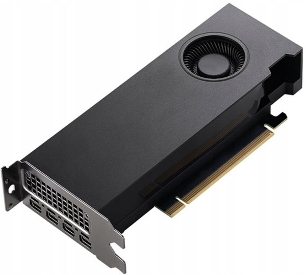 Видеокарта PNY PCI-E 4.0 VCNRTXA2000-12GB-SB NVIDIA RTX A2000 12Gb 192bit GDDR6 mDPx4 Ret low profile