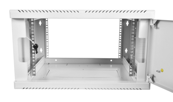 Шкаф коммутационный ЦМО (ШРН-12.300.1) настенный 12U 600x300мм пер.дв.стал.лист несъемн.бок.пан. 100кг серый