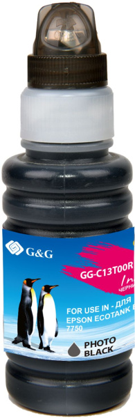 Чернила G&G GG-C13T00R140 черный 70мл для Epson EcoTank 7700/7750